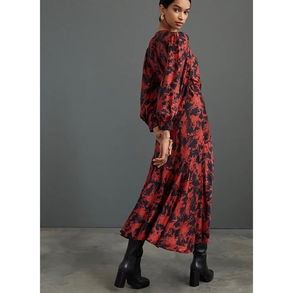 Anthropologie x Caballero silk wrap dress - Picture 6 of 8